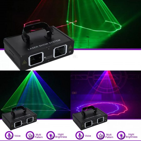 Luz Disco Laser Doble